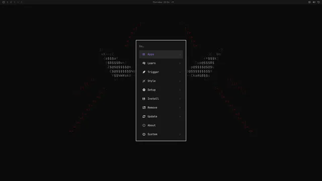 Omarchy menu