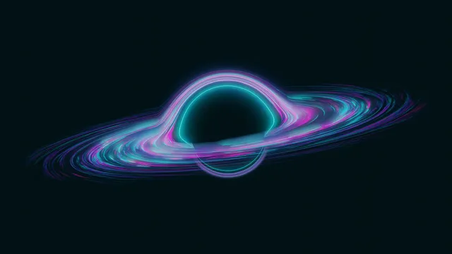 Event Horizon wallpaper: neon singularity
