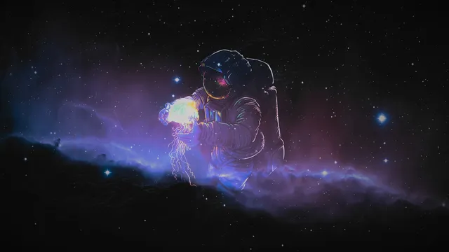 Event Horizon wallpaper: jellyfish astronaut