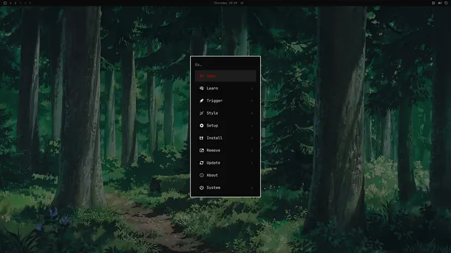 Omarchy menu