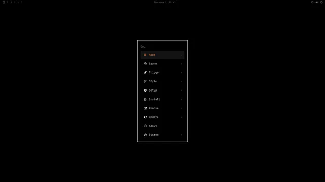 Omarchy menu