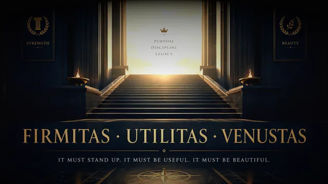 Firmitas Utilitas Venustas wallpaper: temple of purpose