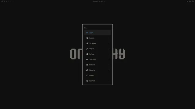 Omarchy menu