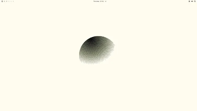Empty desktop