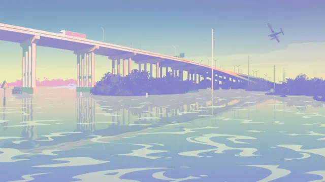 Florida Man wallpaper: mangrove causeway