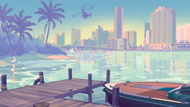 Florida Man wallpaper: vice marina