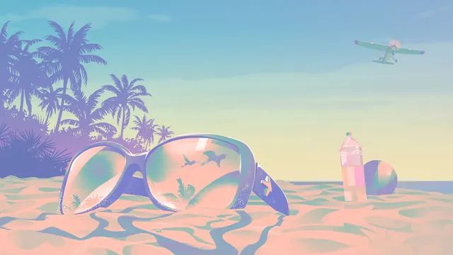 Florida Man wallpaper: beach shades