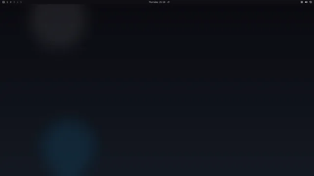 Empty desktop