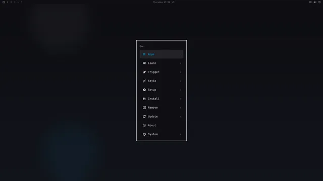 Omarchy menu