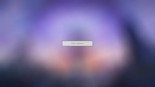 Lock screen