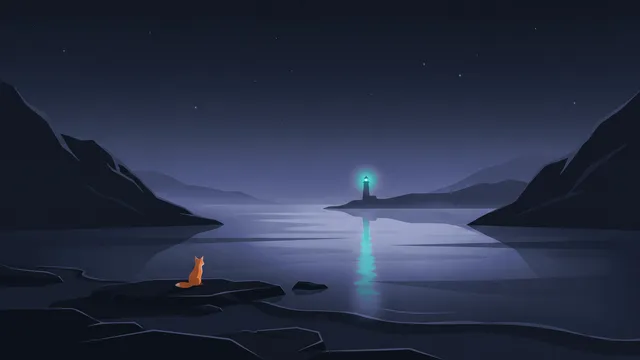 fuchsblau wallpaper: fuchslicht fjord