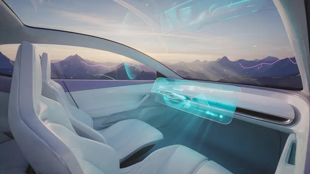Futurist wallpaper: neon cabin