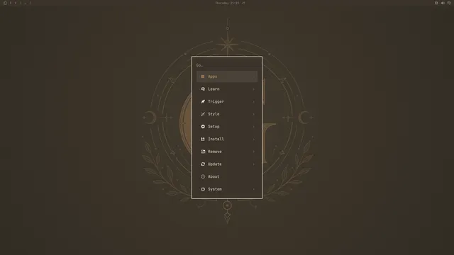 Omarchy menu