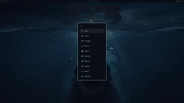 Omarchy menu