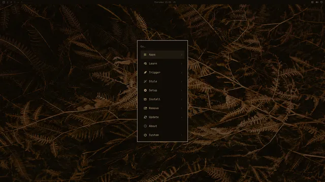 Omarchy menu