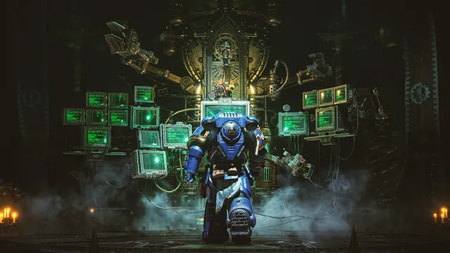 Grimdark Solarized wallpaper: ultramarine terminal