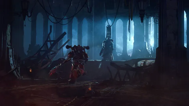 Grimdark Solarized wallpaper: cathedral ambush