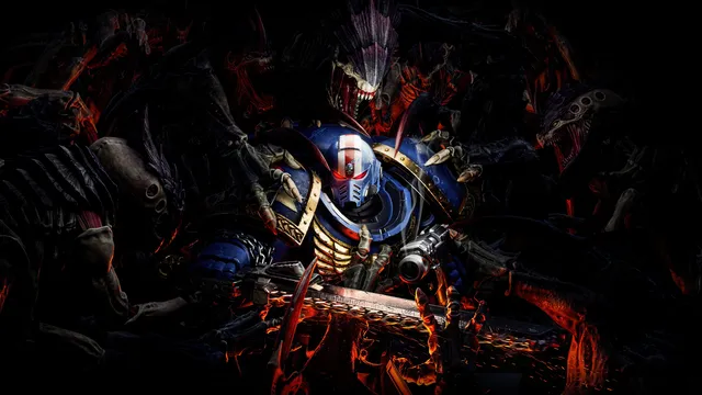 Grimdark Solarized wallpaper: tyranid encircled