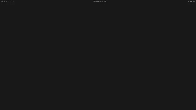 Empty desktop