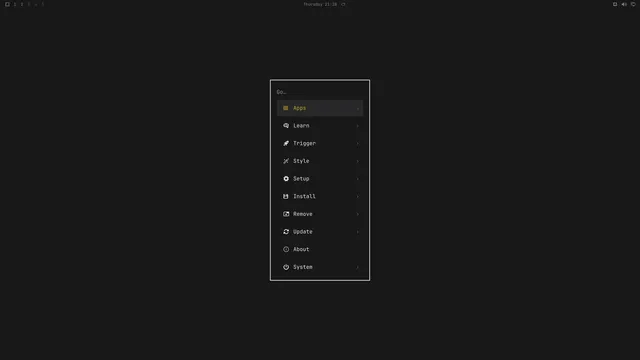 Omarchy menu
