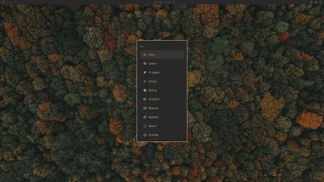 Omarchy menu