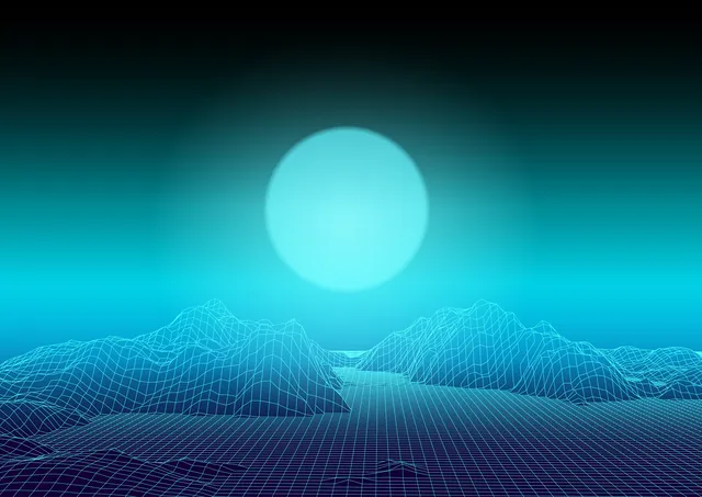 Hackerman wallpaper: synth scape