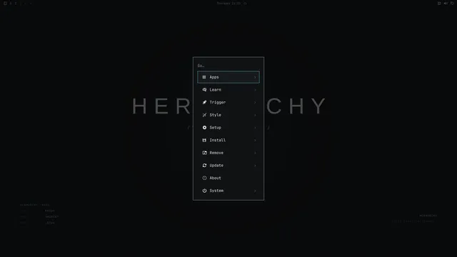 Omarchy menu