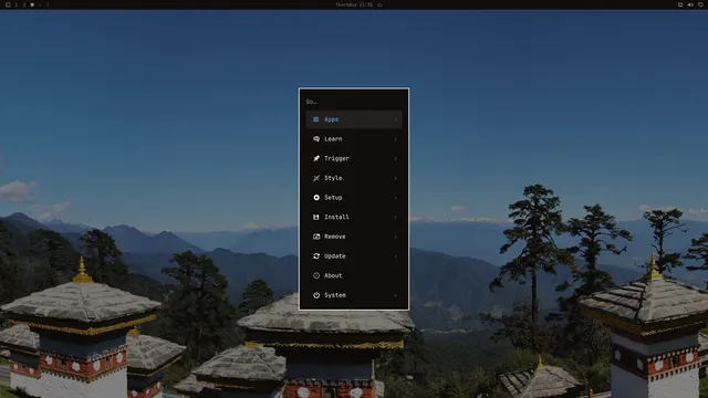 Omarchy menu