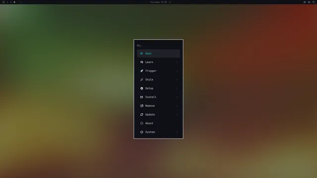 Omarchy menu