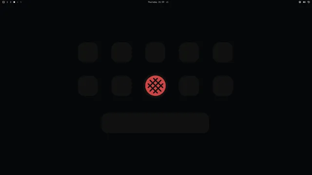 Empty desktop