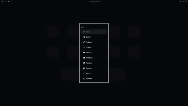 Omarchy menu