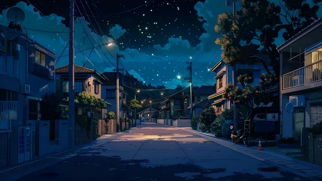 Japan Night wallpaper: japan night street dim