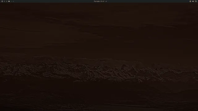 Empty desktop