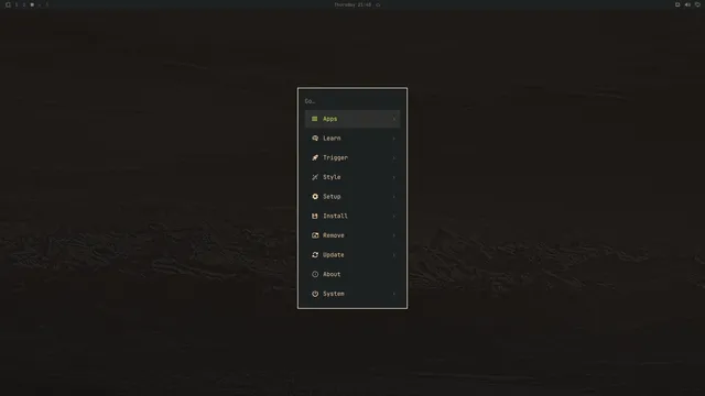 Omarchy menu