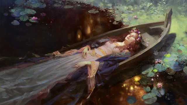 Kings wallpaper: lady shalott