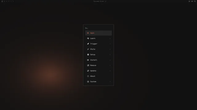 Omarchy menu