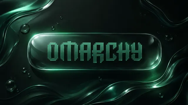 Liquid Glass wallpaper: omarchy liquid glass