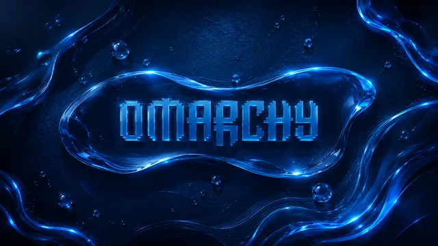 Liquid Glass wallpaper: omarchy sapphire