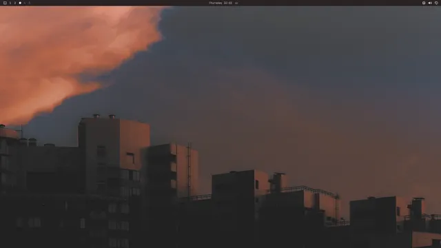 Empty desktop