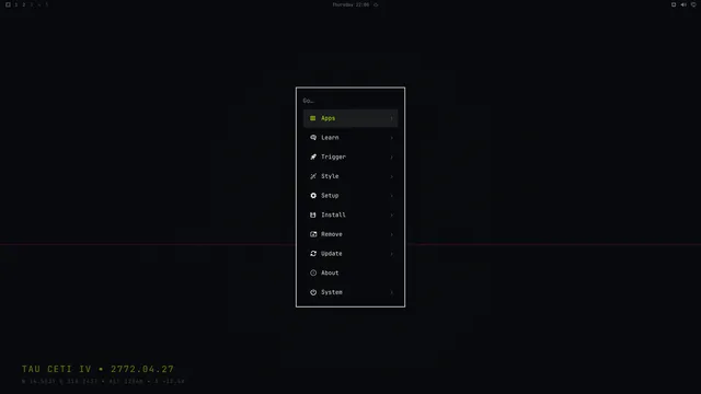 Omarchy menu