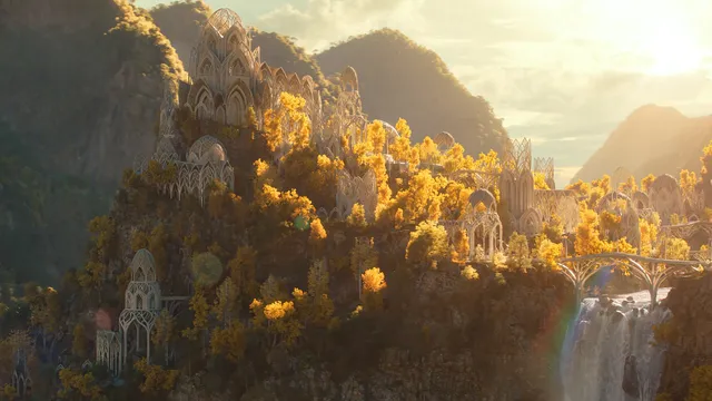 Middle Earth wallpaper: rivendell waterfall