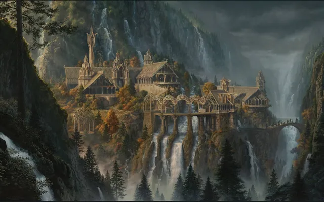 Middle Earth wallpaper: rivendell art