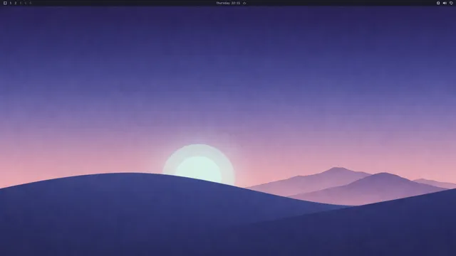 Empty desktop