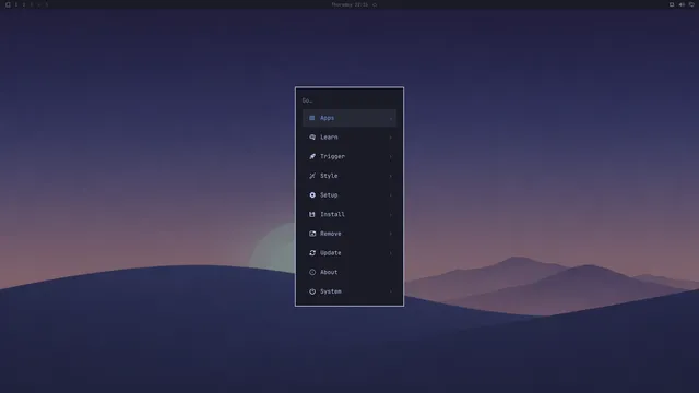 Omarchy menu
