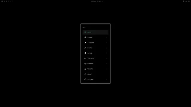 Omarchy menu