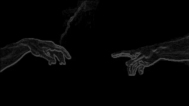 Midnight wallpaper: hand of adam
