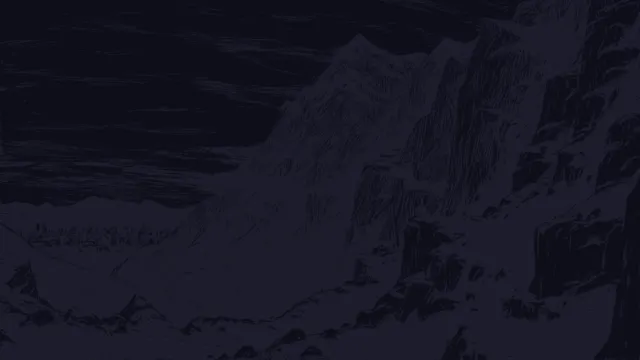 Mocha wallpaper: a mountain range at night