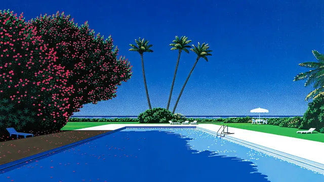 Nagai Poolside wallpaper: time goes by