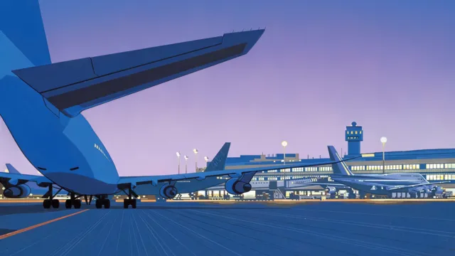 Nagai Twilight wallpaper: taxiway