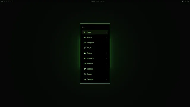 Omarchy menu